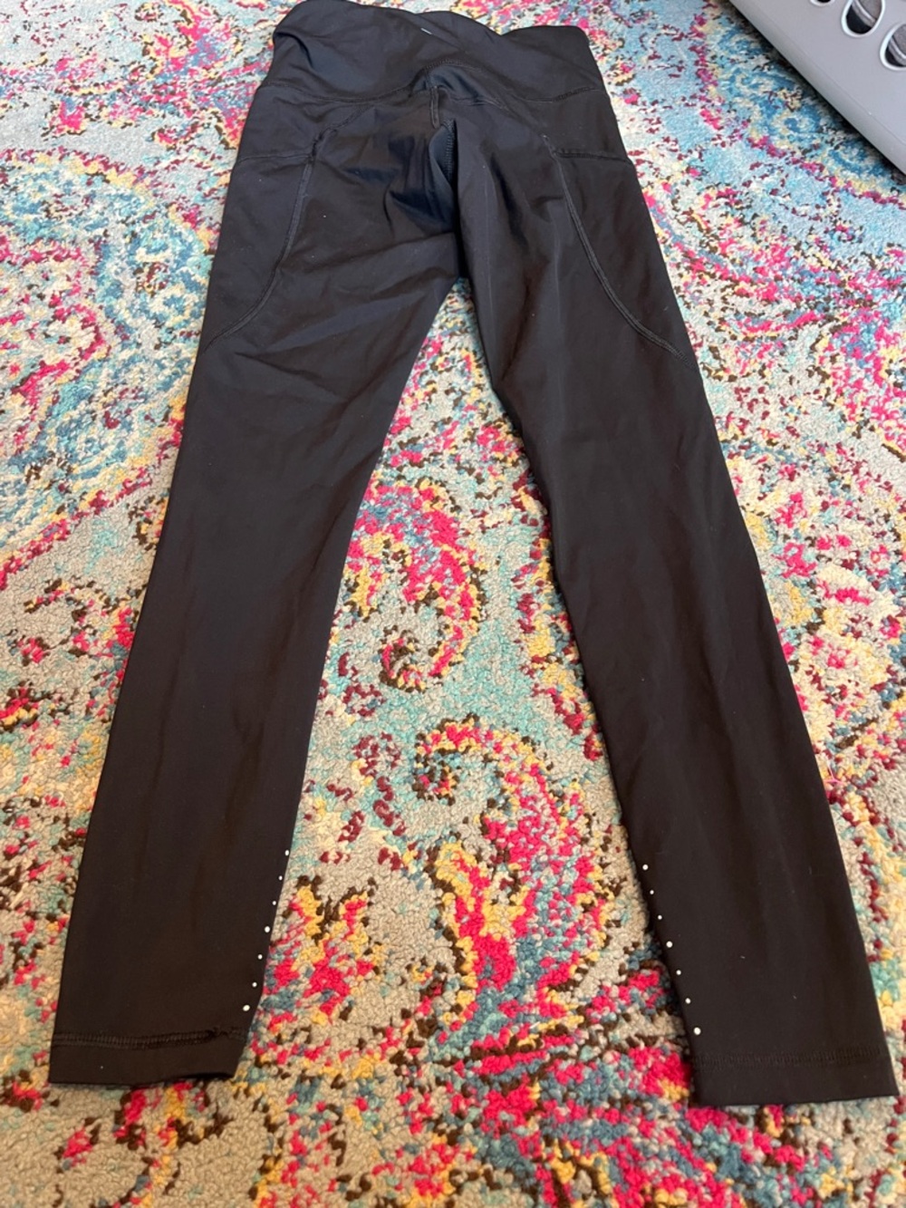 CRZ YOGA Black High-Waist Active Leggings with Inner Drawcord